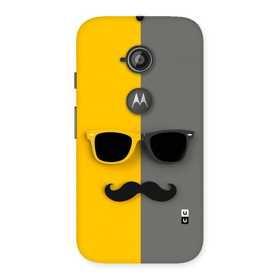 Sunglasses and Moustache Back Case for Moto E 2nd Gen