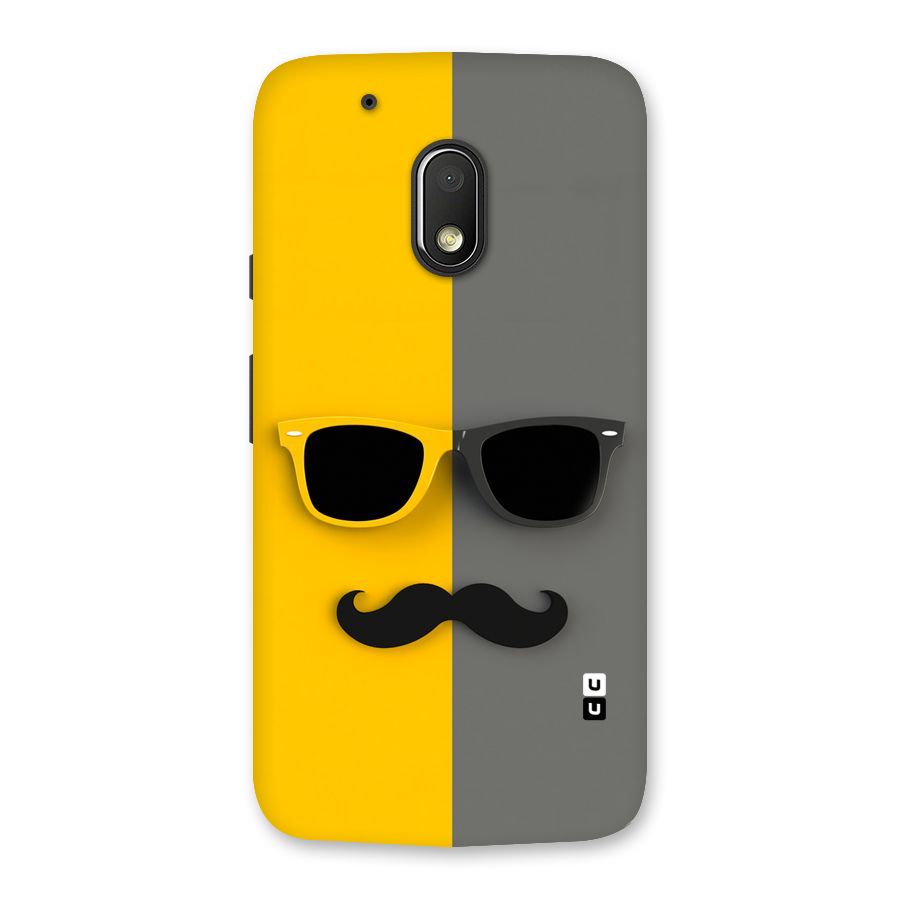 Sunglasses and Moustache Back Case for Moto G4 Play
