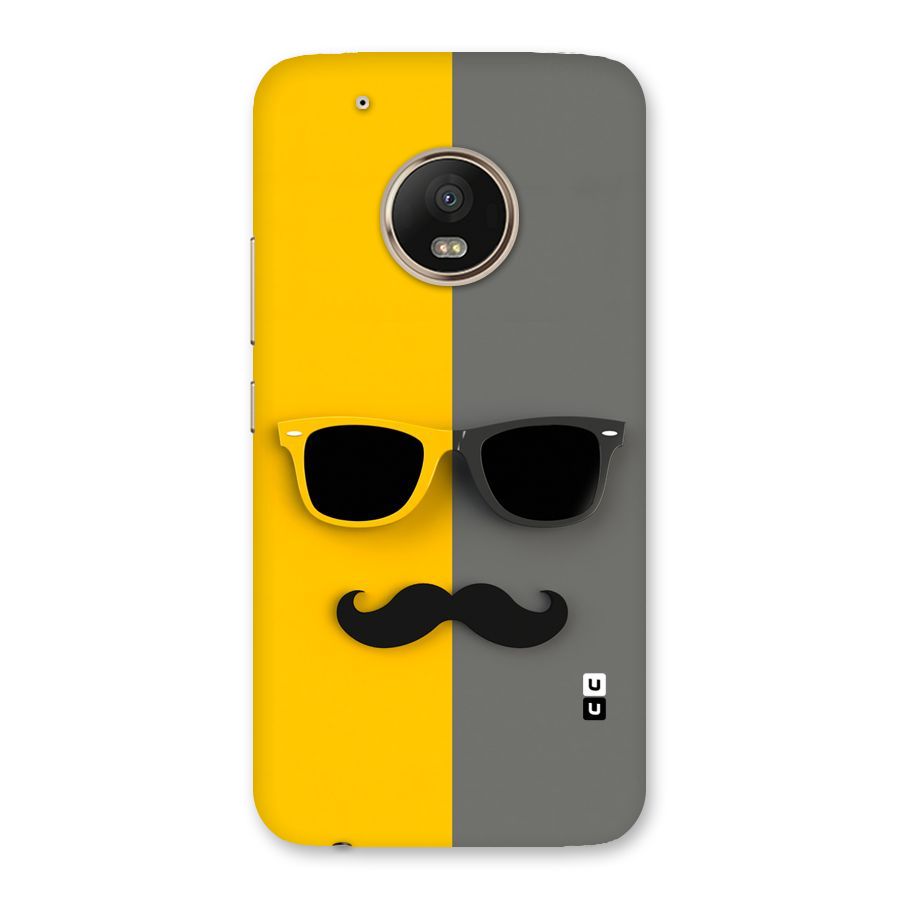 Sunglasses and Moustache Back Case for Moto G5 Plus