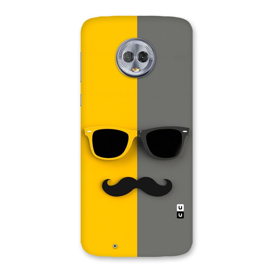 Sunglasses and Moustache Back Case for Moto G6