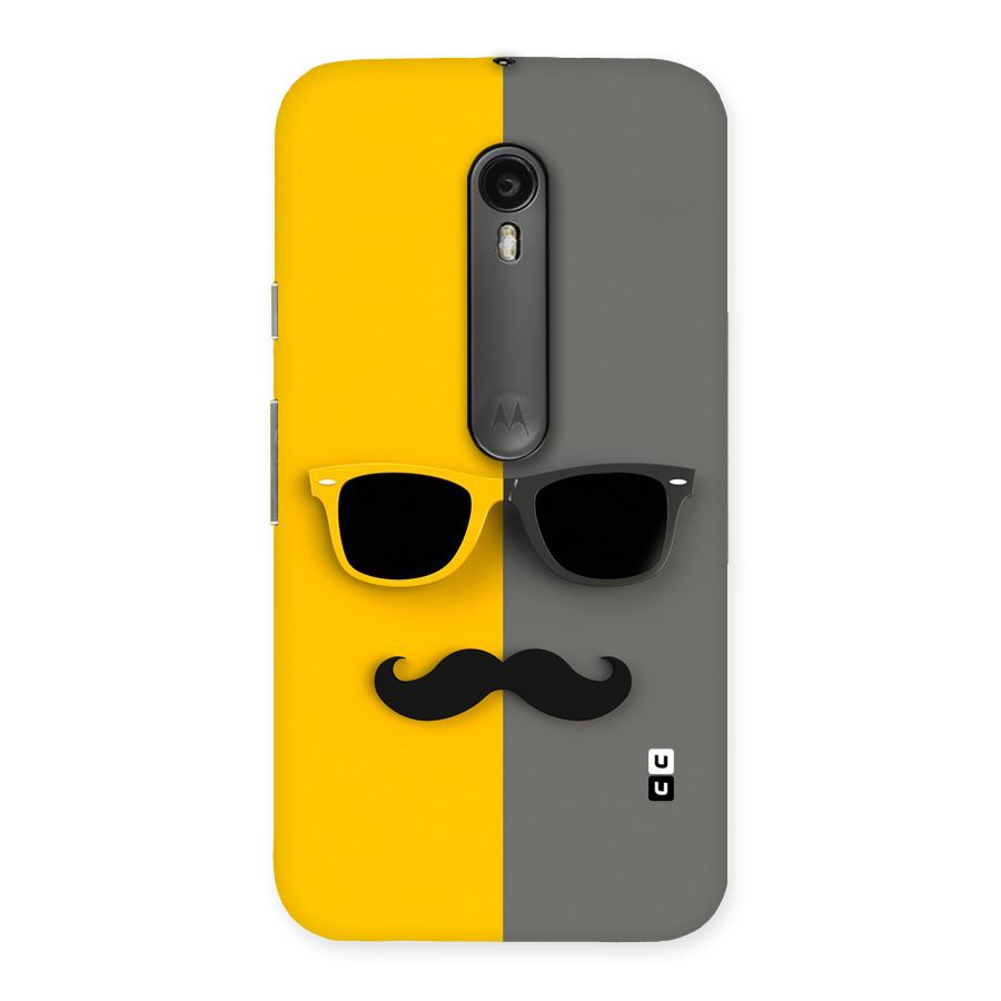 Sunglasses and Moustache Back Case for Moto G Turbo