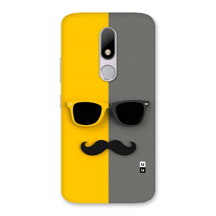 Sunglasses and Moustache Back Case for Moto M