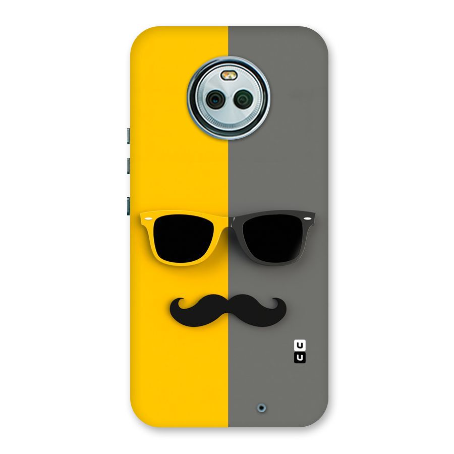 Sunglasses and Moustache Back Case for Moto X4