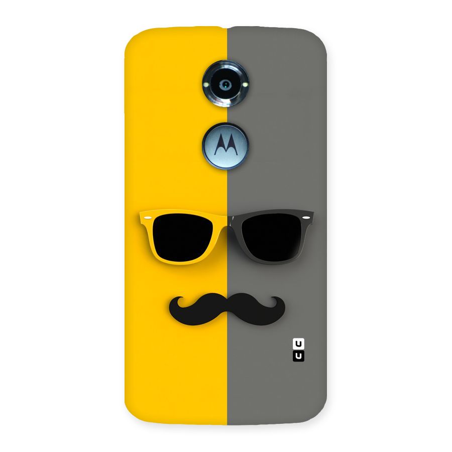 Sunglasses and Moustache Back Case for Moto X 2nd Gen