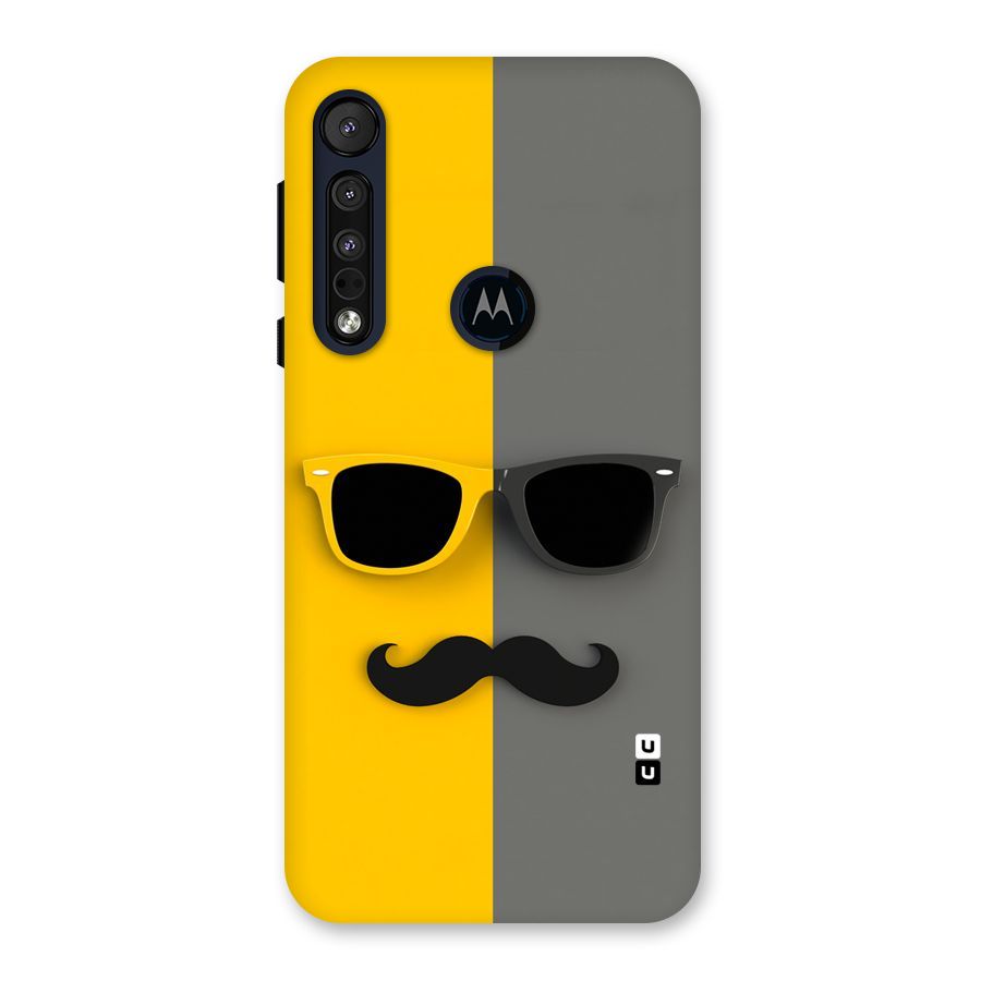 Sunglasses and Moustache Back Case for Motorola One Macro