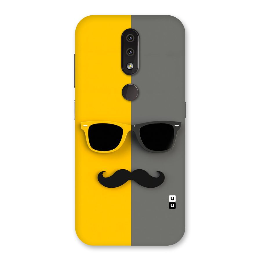 Sunglasses and Moustache Back Case for Nokia 4.2