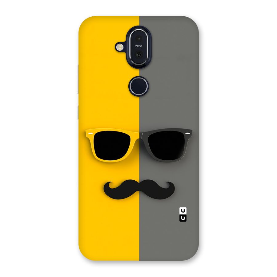 Sunglasses and Moustache Back Case for Nokia 8.1