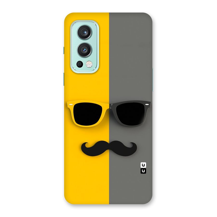 Sunglasses and Moustache Back Case for OnePlus Nord 2 5G
