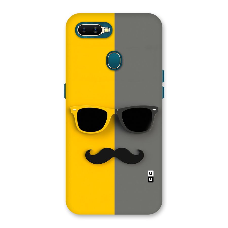 Sunglasses and Moustache Back Case for Oppo A11k