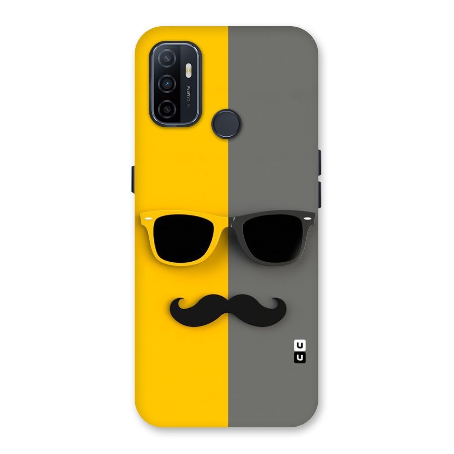Sunglasses and Moustache Back Case for Oppo A32