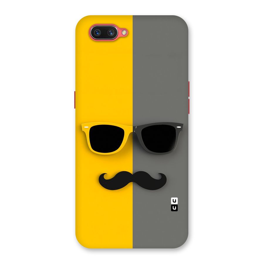 Sunglasses and Moustache Back Case for Oppo A3s
