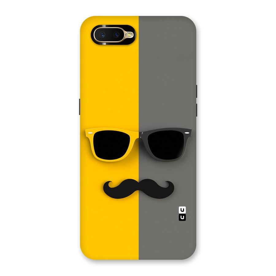 Sunglasses and Moustache Back Case for Oppo K1