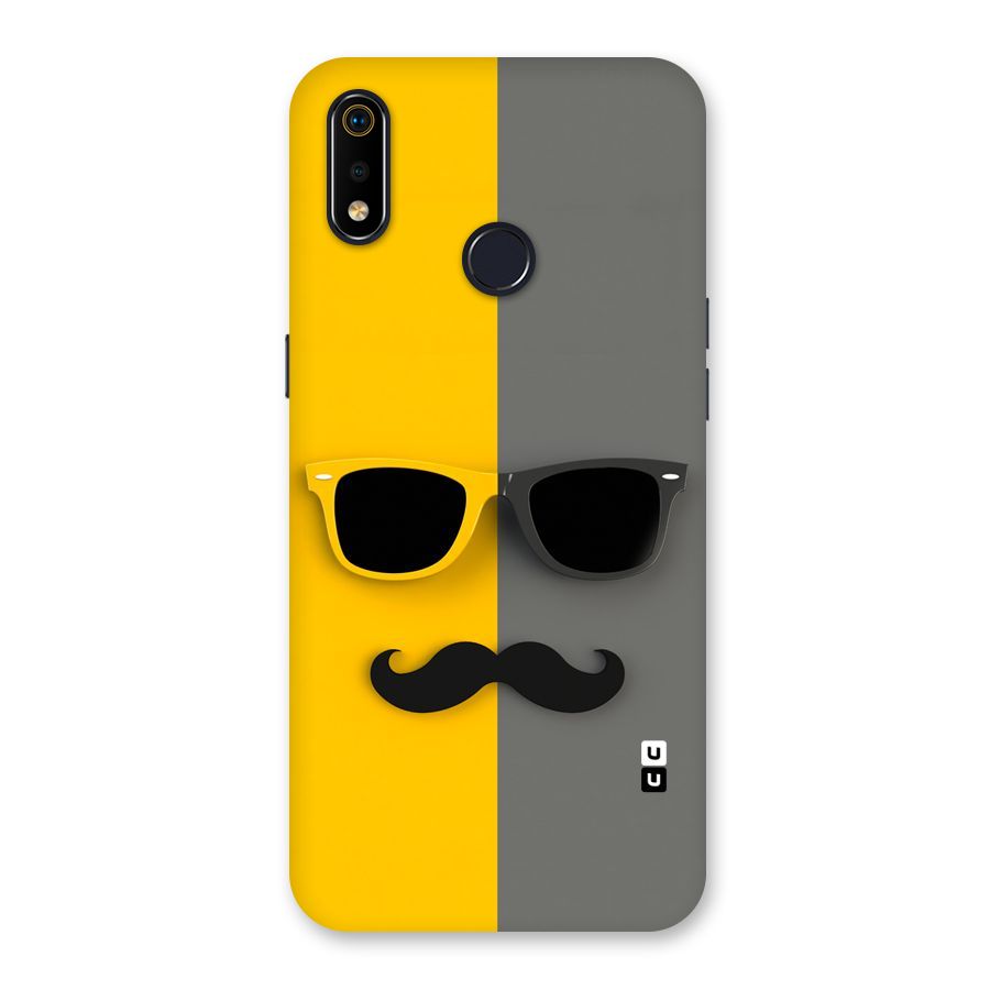 Sunglasses and Moustache Back Case for Realme 3i