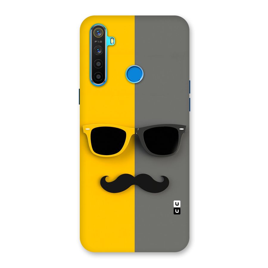 Sunglasses and Moustache Back Case for Realme 5