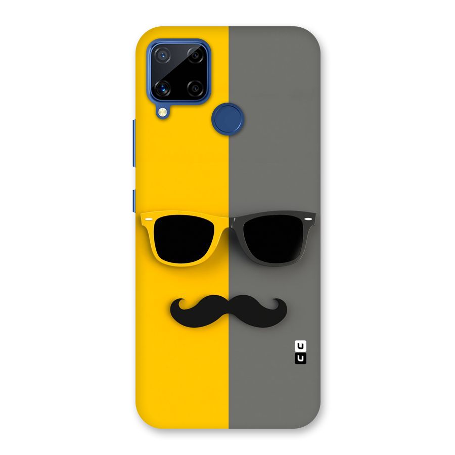 Sunglasses and Moustache Back Case for Realme C15