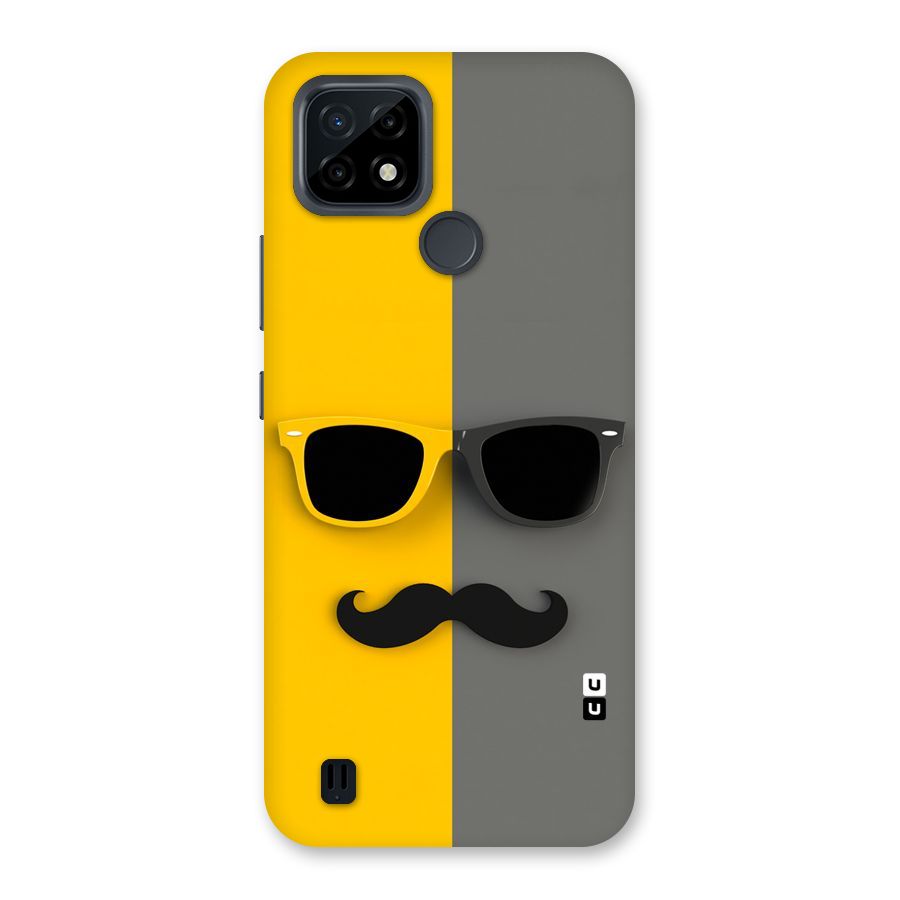 Sunglasses and Moustache Back Case for Realme C21