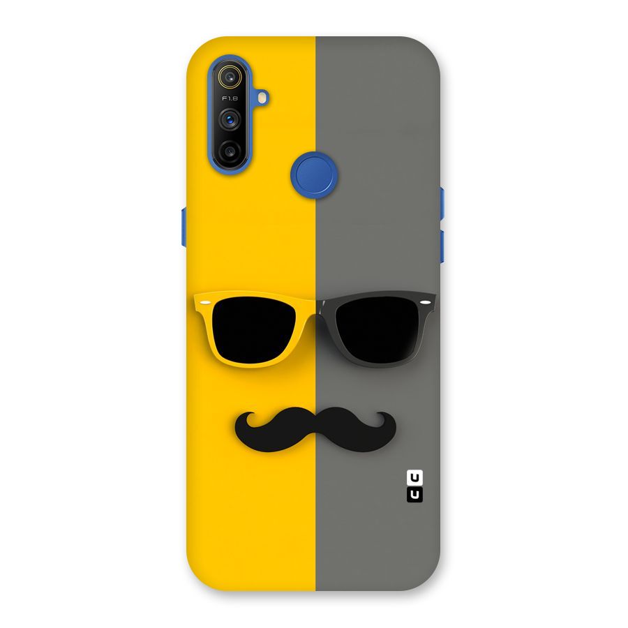 Sunglasses and Moustache Back Case for Realme Narzo 10A