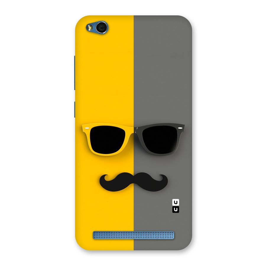 Sunglasses and Moustache Back Case for Redmi 5A