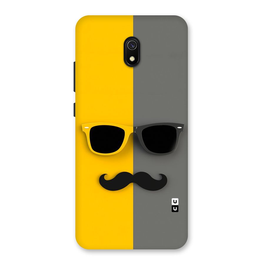 Sunglasses and Moustache Back Case for Redmi 8A