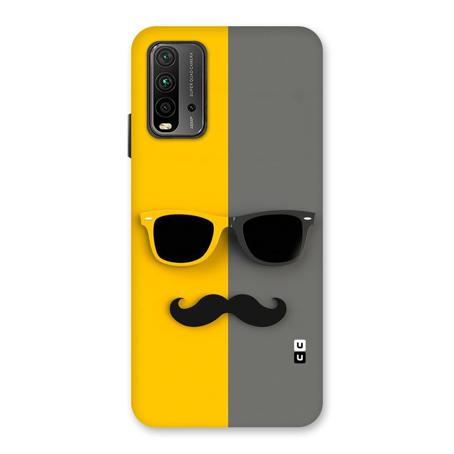 Sunglasses and Moustache Back Case for Redmi 9 Power