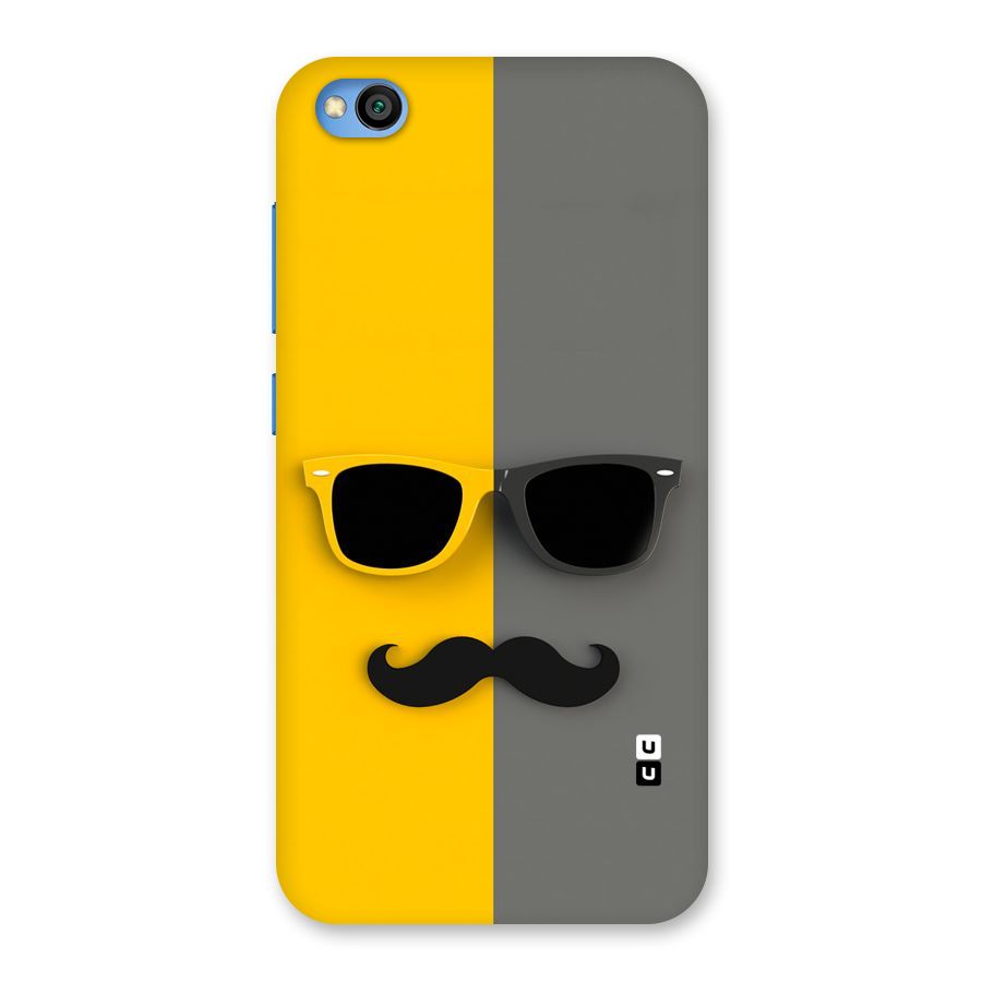 Sunglasses and Moustache Back Case for Redmi Go