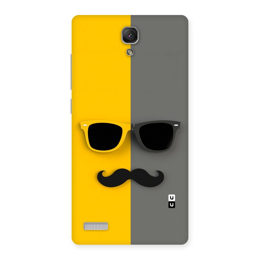 Sunglasses and Moustache Back Case for Redmi Note