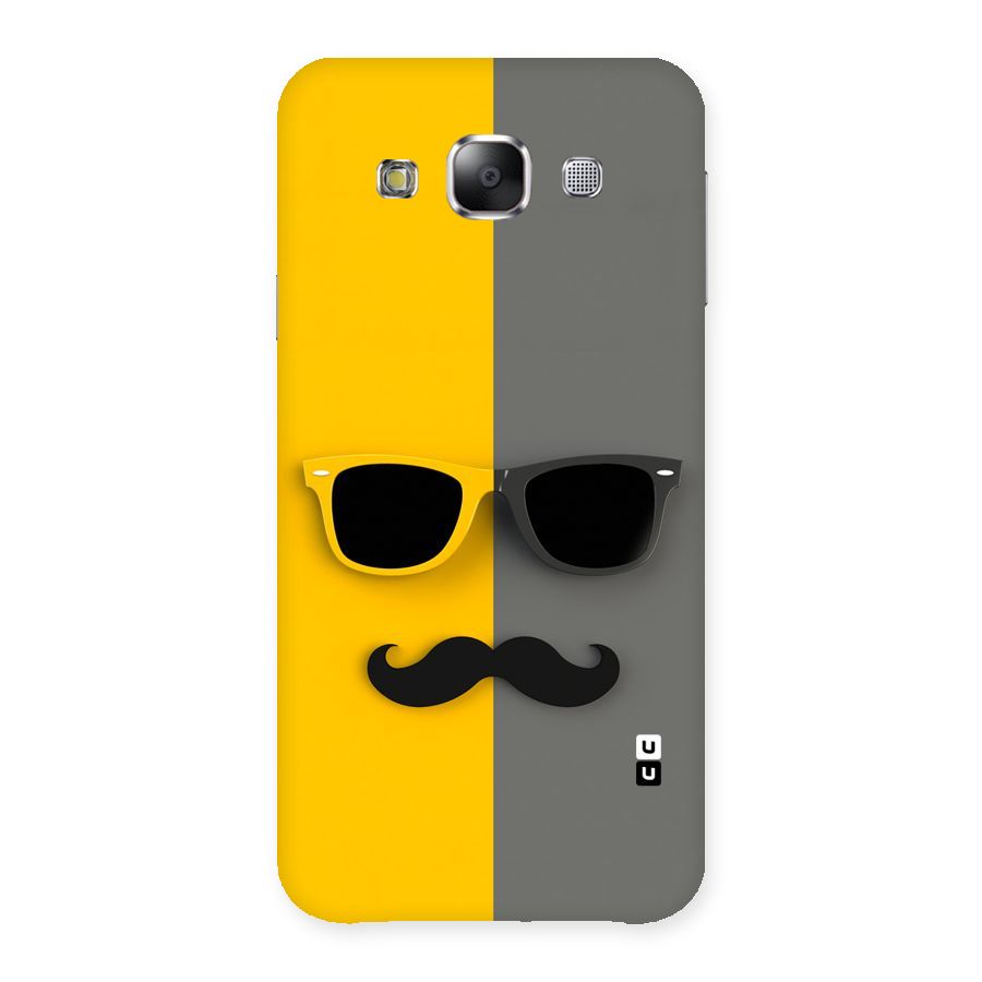 Sunglasses and Moustache Back Case for Samsung Galaxy E5