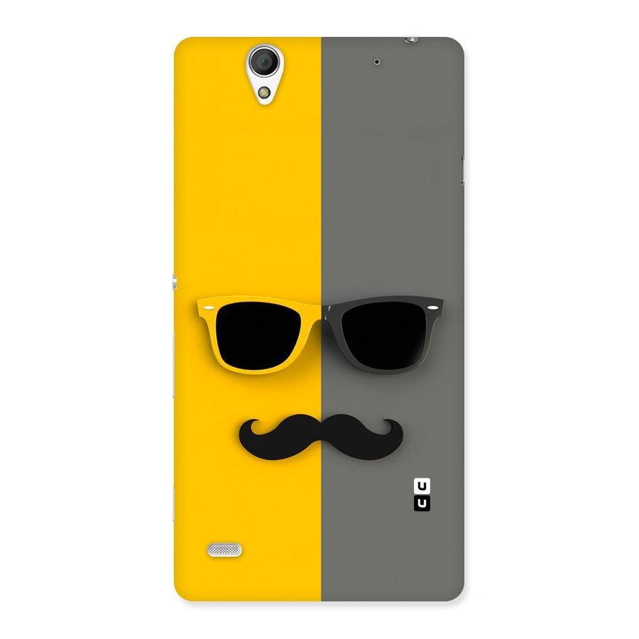 Sunglasses and Moustache Back Case for Sony Xperia C4