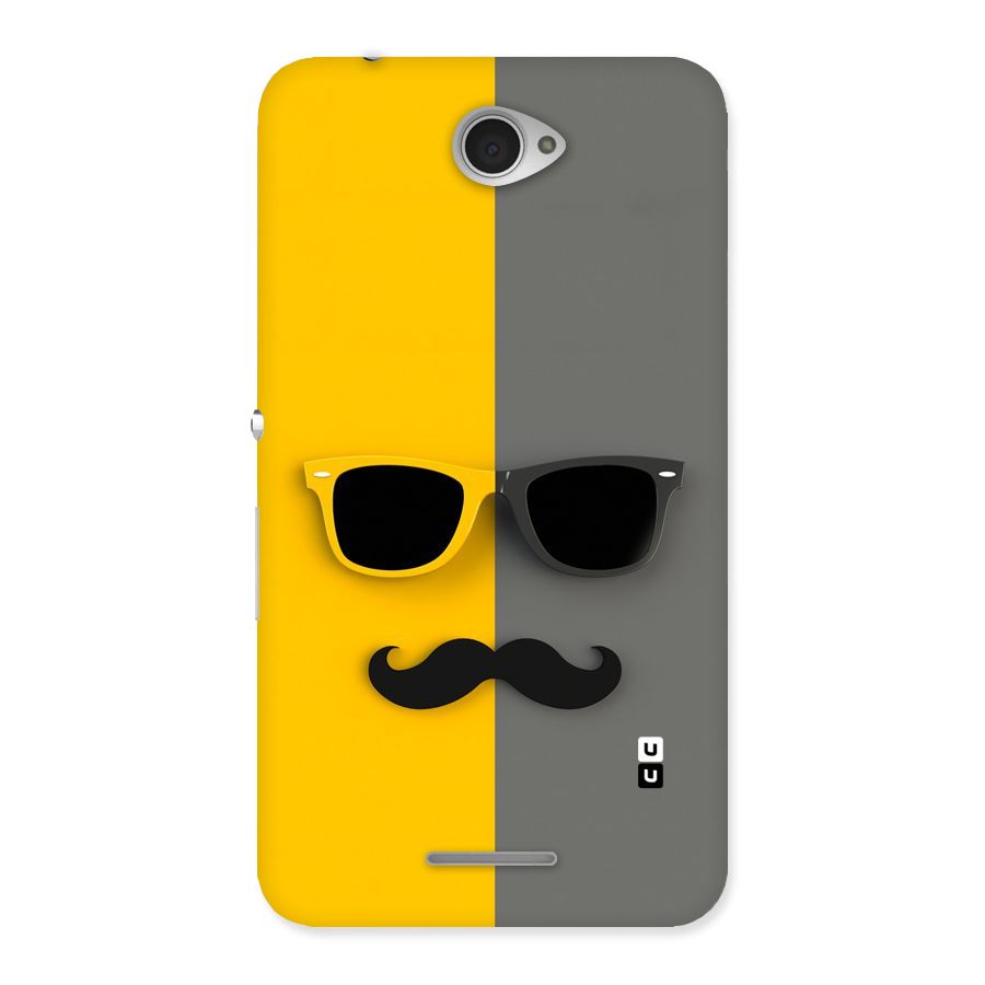 Sunglasses and Moustache Back Case for Sony Xperia E4