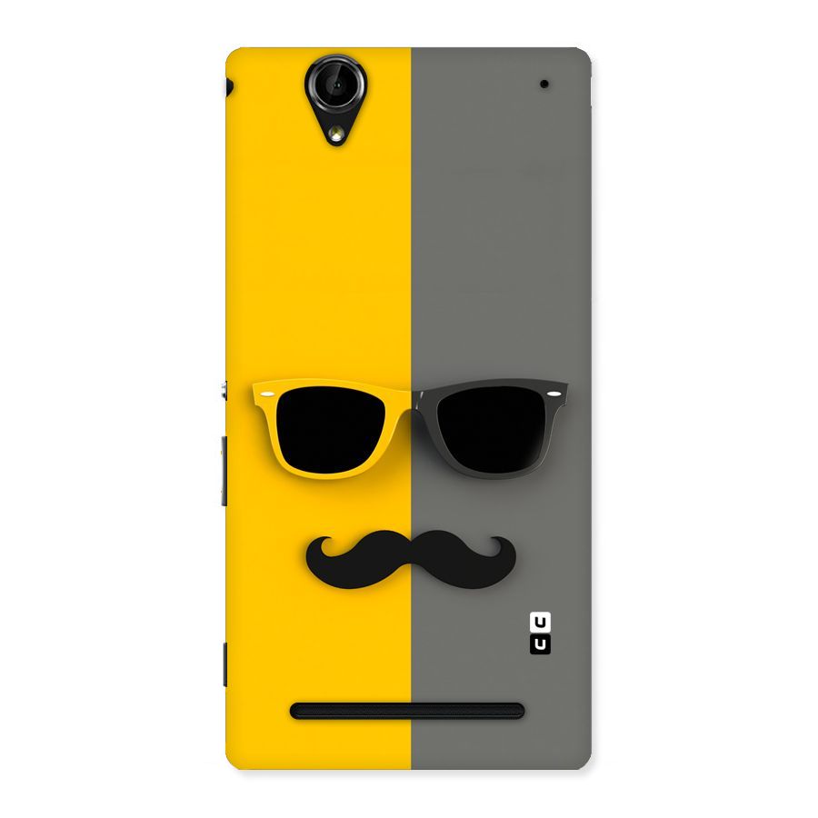 Sunglasses and Moustache Back Case for Sony Xperia T2