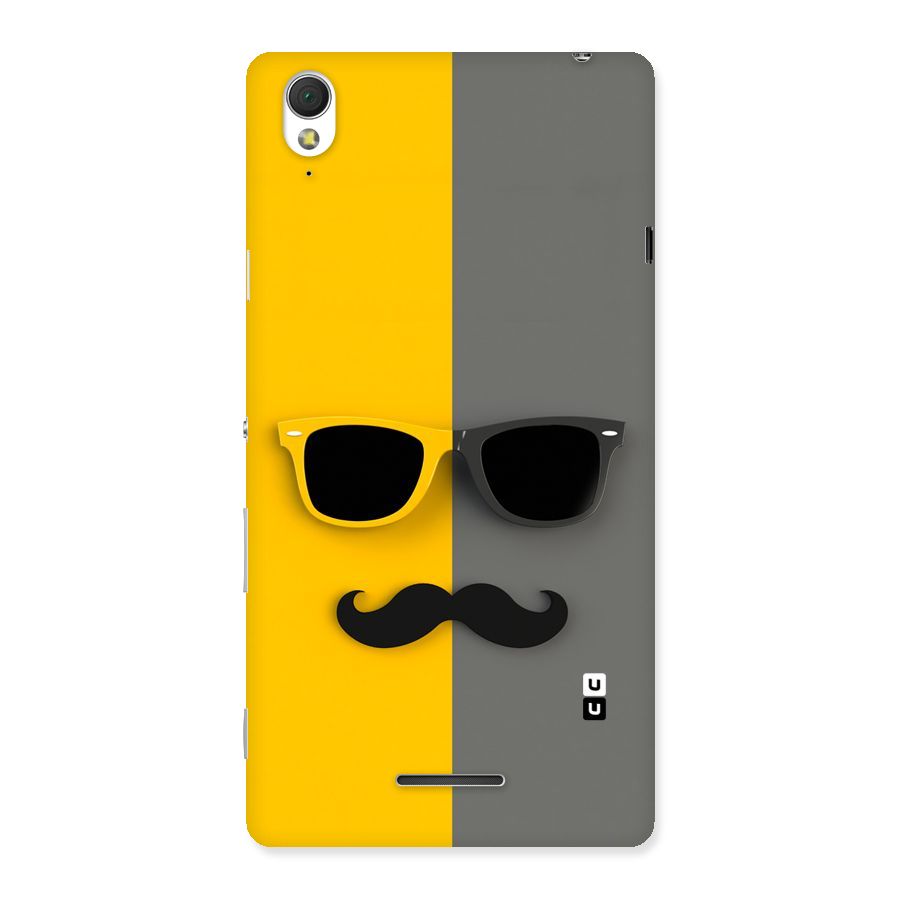 Sunglasses and Moustache Back Case for Sony Xperia T3