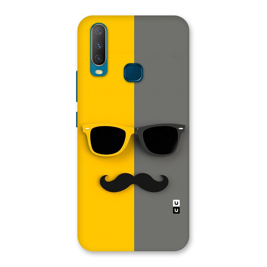 Sunglasses and Moustache Back Case for Vivo U10