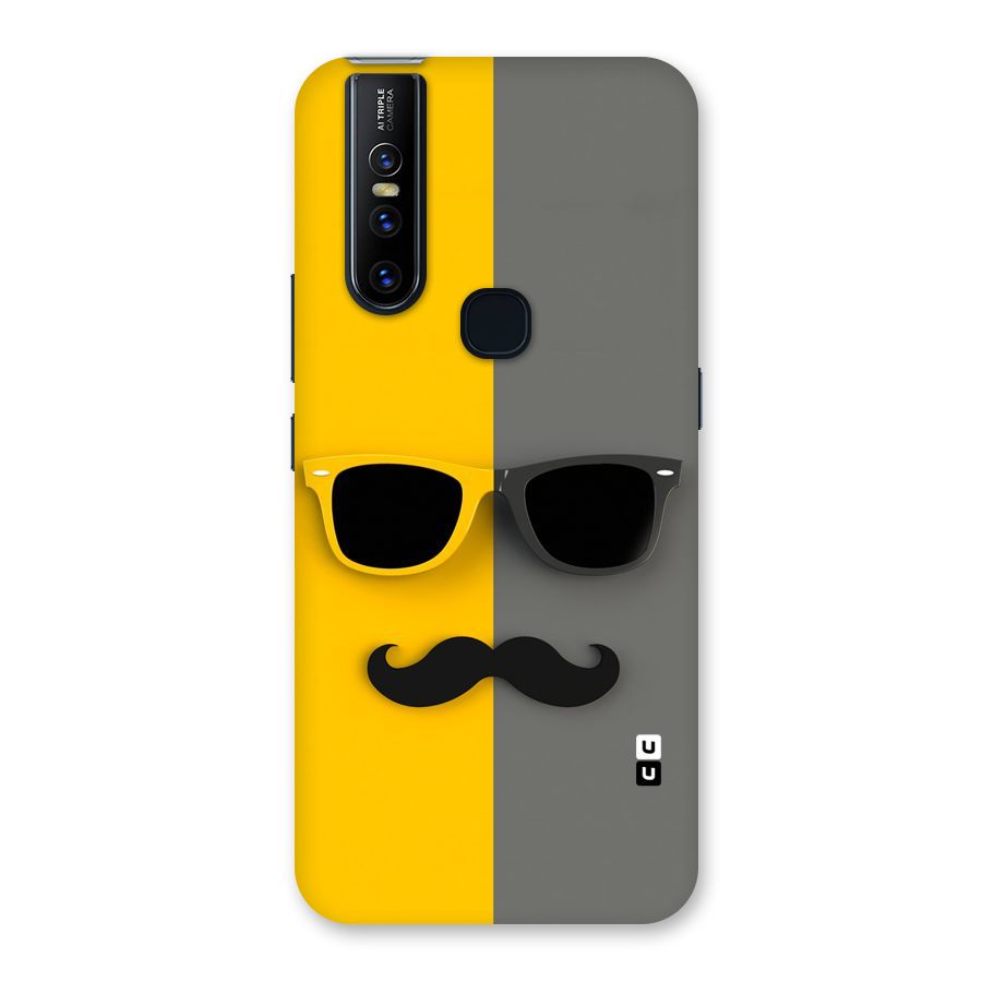 Sunglasses and Moustache Back Case for Vivo V15