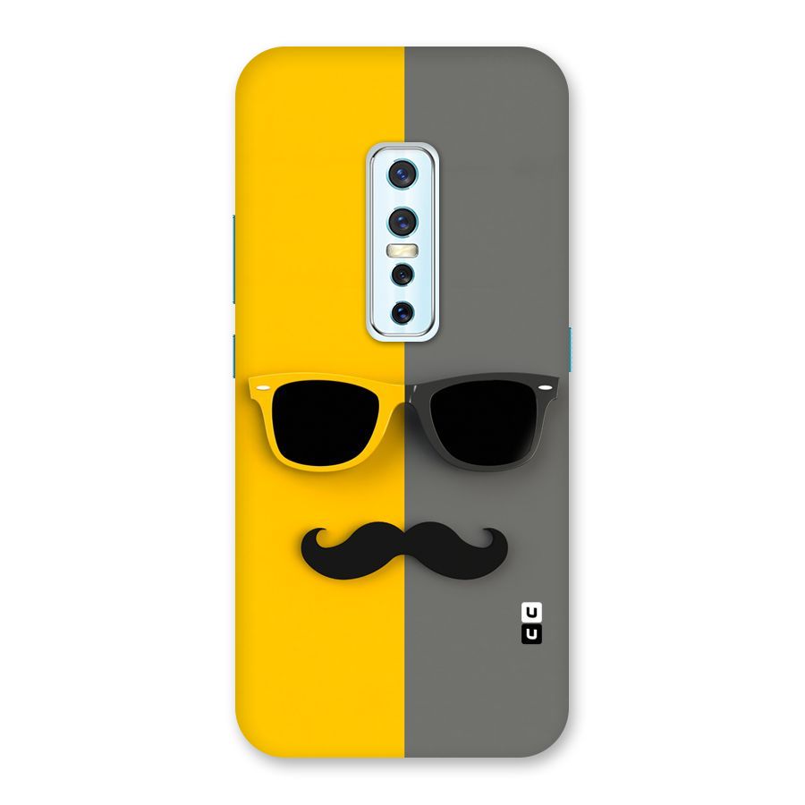 Sunglasses and Moustache Back Case for Vivo V17 Pro