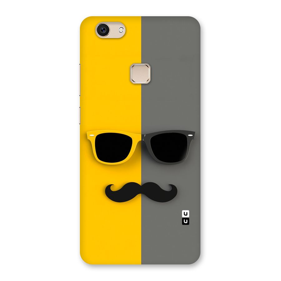Sunglasses and Moustache Back Case for Vivo V7