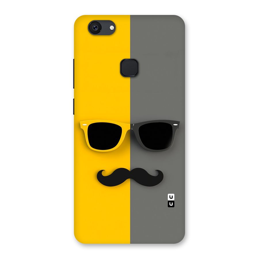 Sunglasses and Moustache Back Case for Vivo V7 Plus