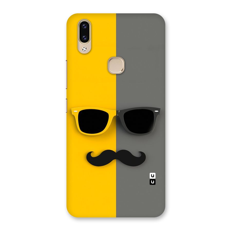Sunglasses and Moustache Back Case for Vivo V9 Youth