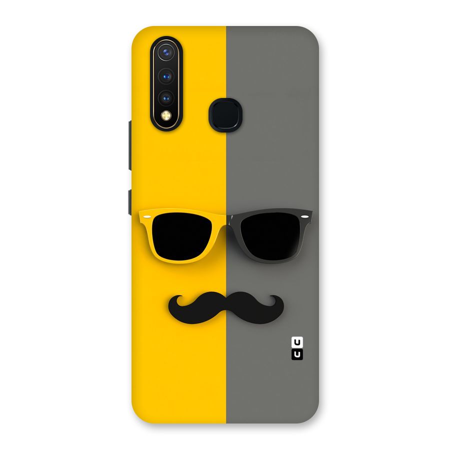 Sunglasses and Moustache Back Case for Vivo Y19