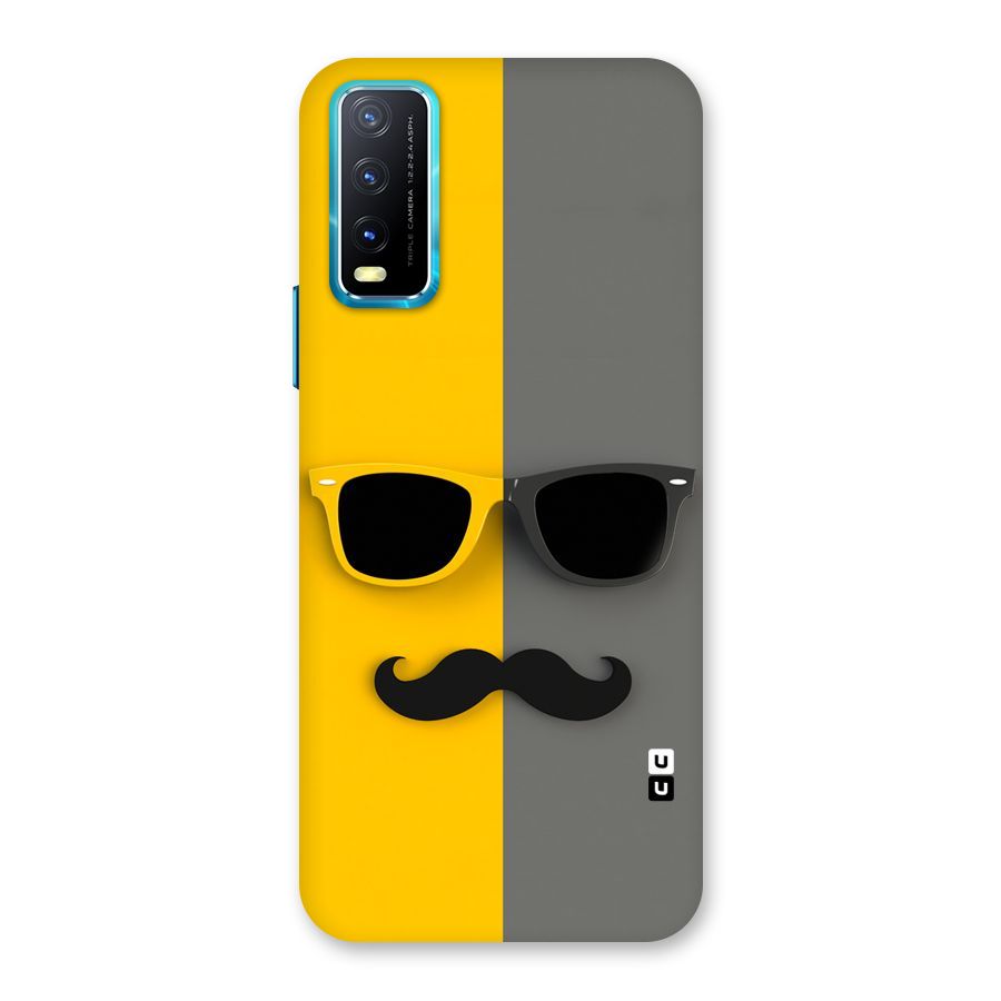Sunglasses and Moustache Back Case for Vivo Y20G