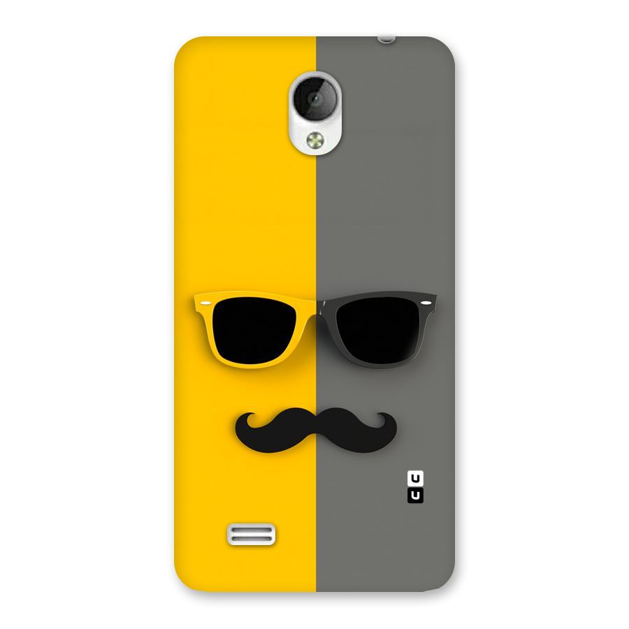 Sunglasses and Moustache Back Case for Vivo Y21