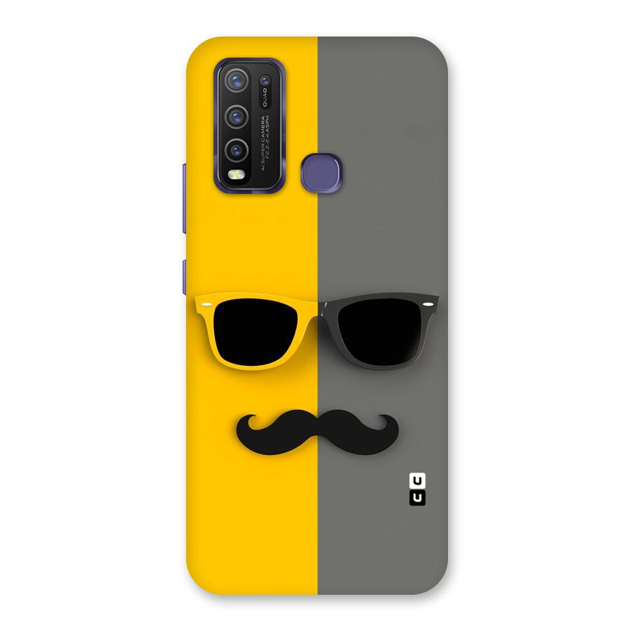 Sunglasses and Moustache Back Case for Vivo Y50