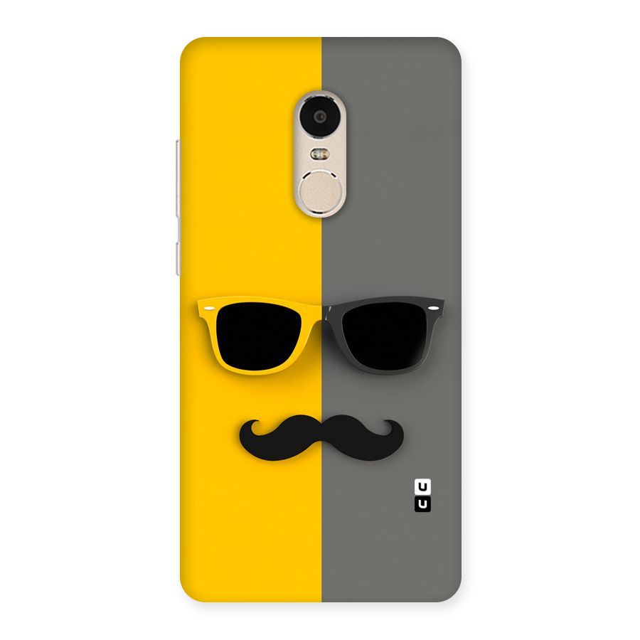 Sunglasses and Moustache Back Case for Xiaomi Redmi Note 4