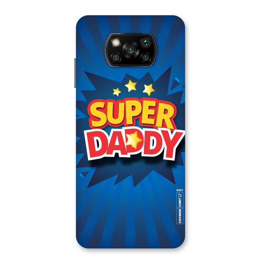Super Daddy Back Case for Poco X3