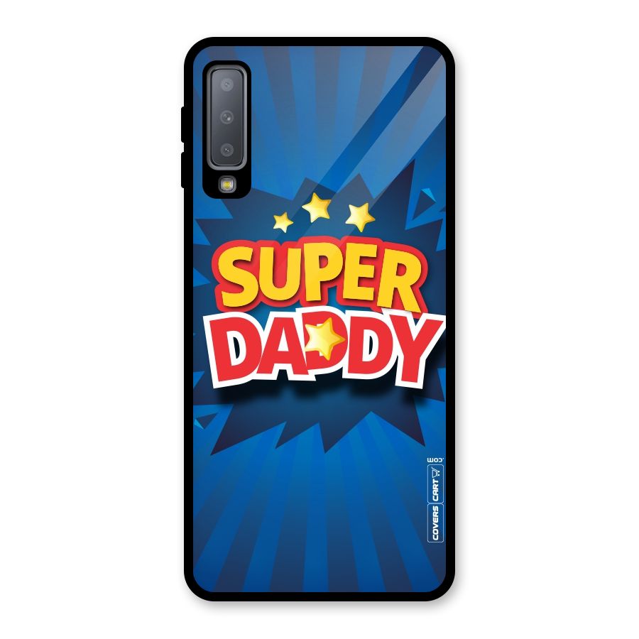 Super Daddy Glass Back Case for Galaxy A7 (2018)