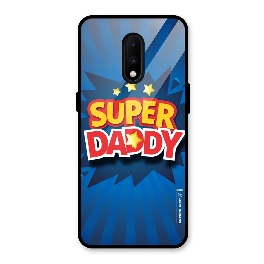 Super Daddy Glass Back Case for OnePlus 7