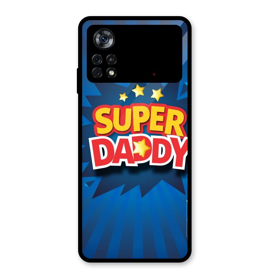 Super Daddy Glass Back Case for Poco X4 Pro 5G