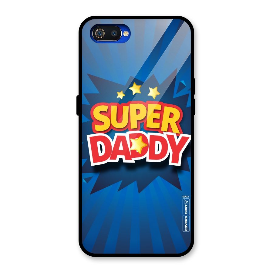 Super Daddy Glass Back Case for Realme C2