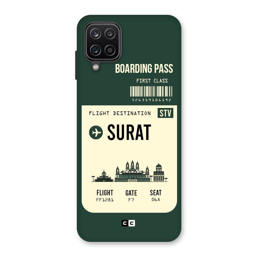 Surat Boarding Pass Back Case for Galaxy A12