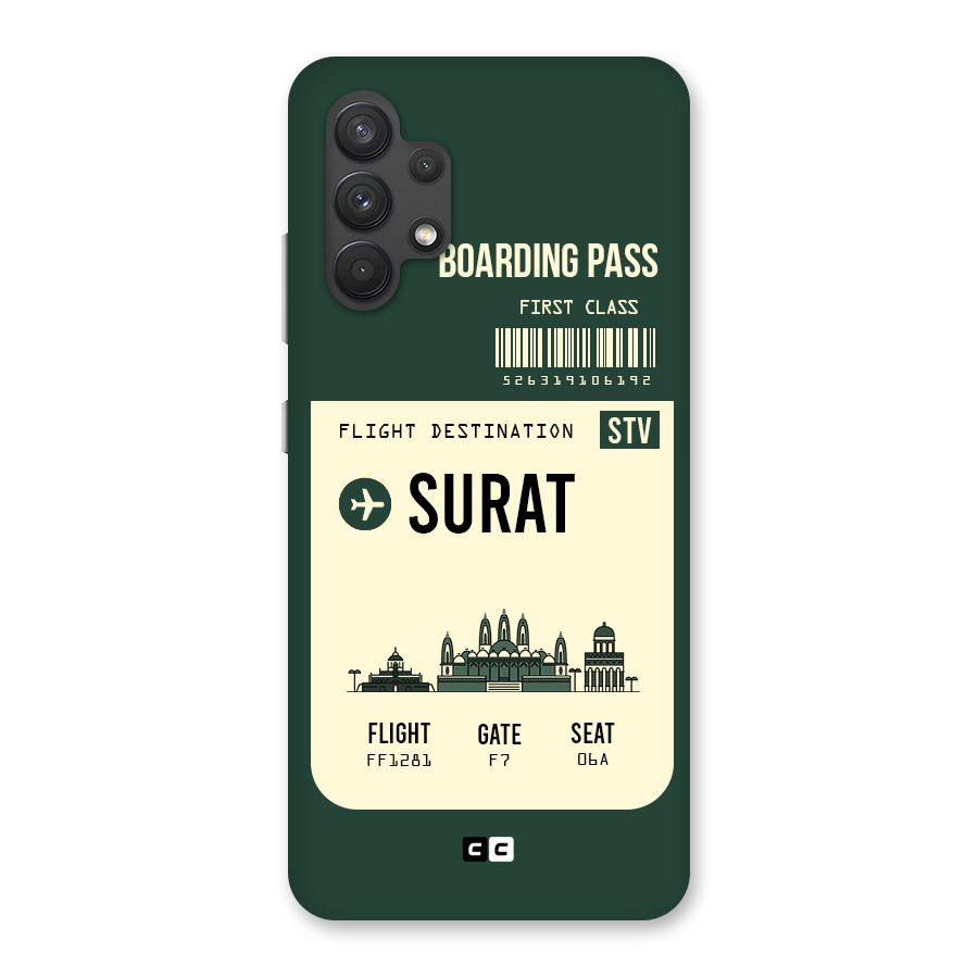 Surat Boarding Pass Back Case for Galaxy A32