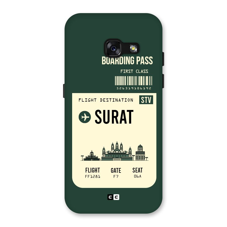 Surat Boarding Pass Back Case for Galaxy A3 (2017)